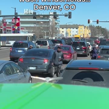 Illegal Immigrants Window Washing