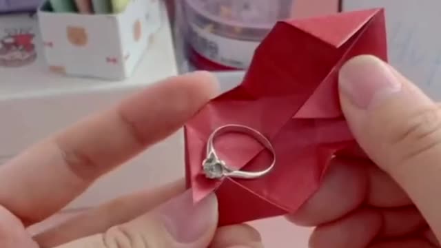 DIY Pape box origami craft