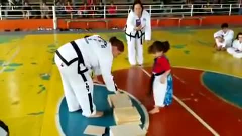 Stunning child! Taekwondo at It's most amusing!