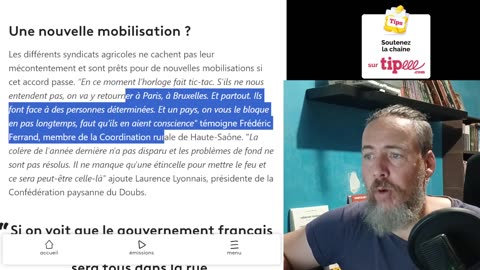 LA FNSEA Veut Signer LE MERCOSUR Avant La Revolte Agricole !!!