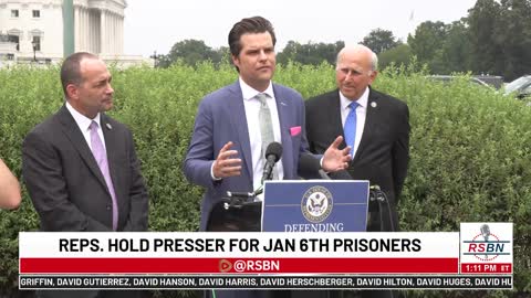 GOP Reps Press Conference After Being Denied Entry to Prison Where Jan. 6 Prisoners Being Held