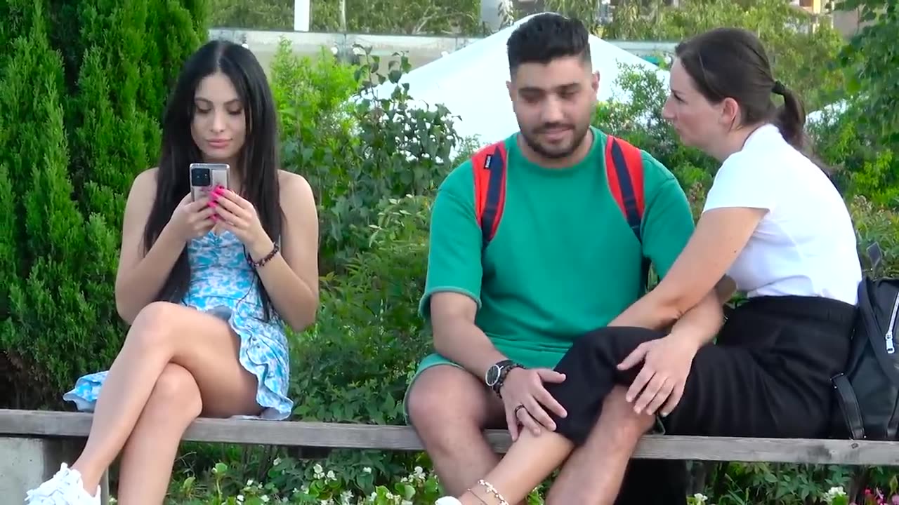 Touch prank beautiful reaction