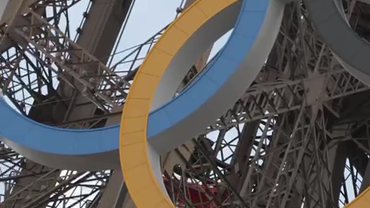 Paris officials are considering making the Eiffel Tower's Olympic rings a permanent