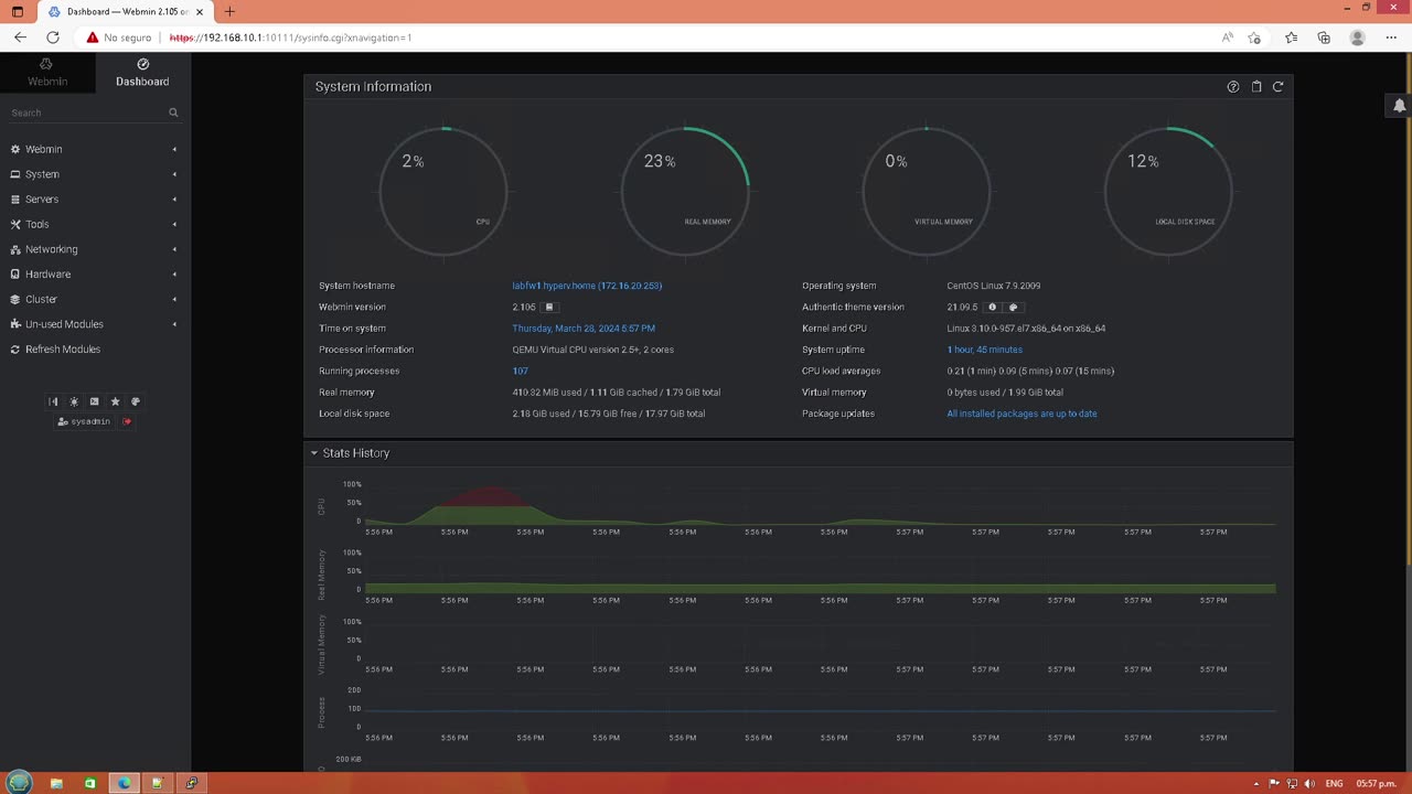 Probando CentOS 7 con Proxmox [Shorewall, Unbound DNS y ISC DHCP]