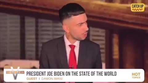 Damon Imani photoshops himself in as a guest on another episode of The VIEW with Sleepy Creepy Joe Biden