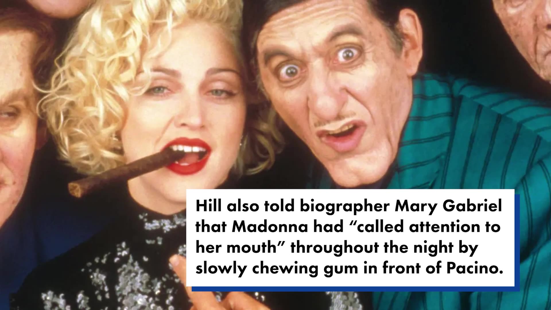 Madonna allegedly stuck her tongue in Al Pacino's ear when they met