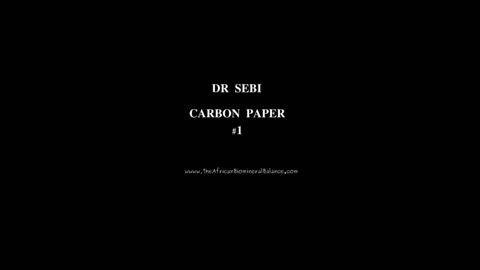 DR SEBI ON THE BRAIN - COPPER & CARBON