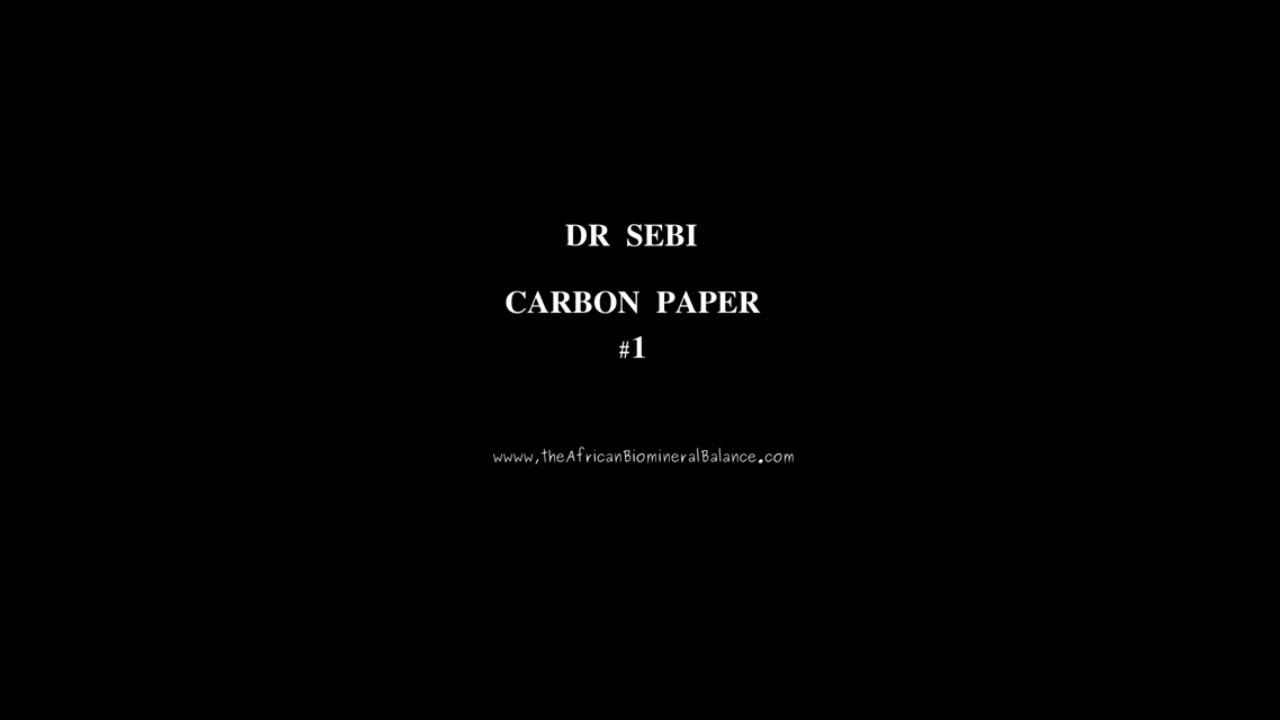 DR SEBI ON THE BRAIN - COPPER & CARBON