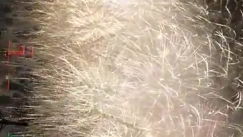 Fireworks festival in the night sky
