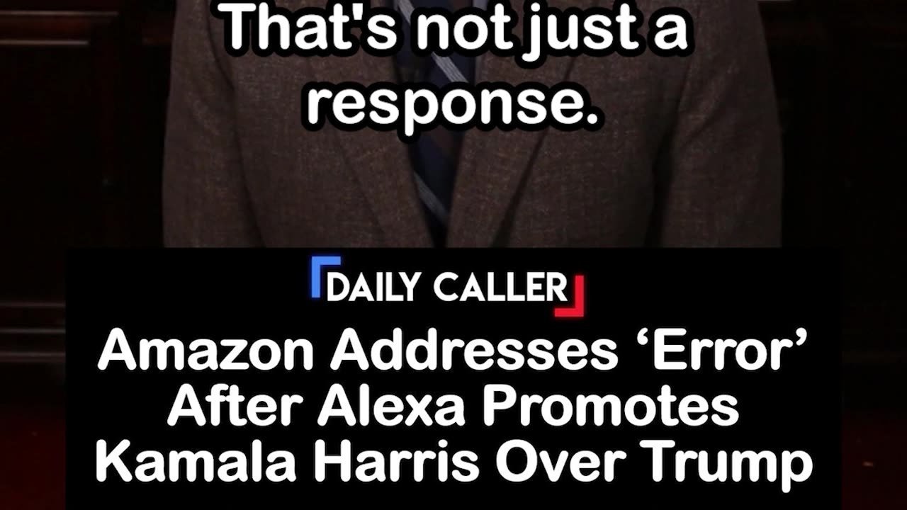 Amazon Fixes ‘Error’ After Alexa Promotes Kamala Harris Over Trump