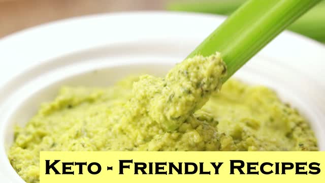 Keto Avocado Cilantro Hummus