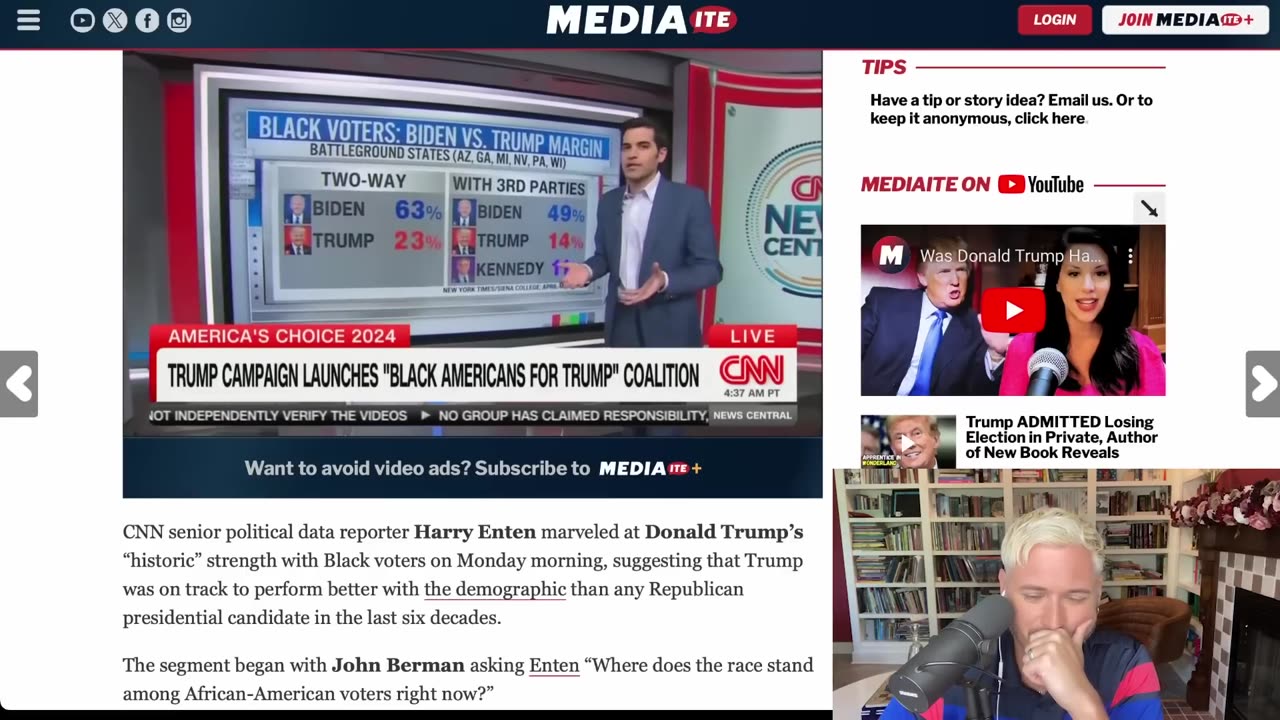 CNN Is BREATHLESS Over Trump's Increasing Black Support _ The Kyle Kulinski Show