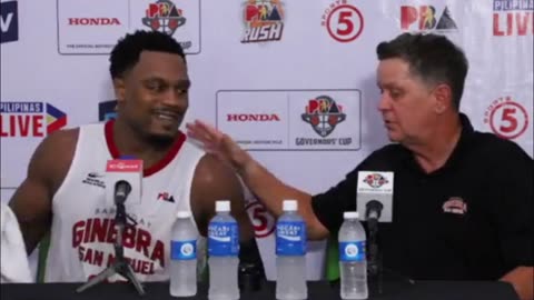 Interview with Best Player Justin Brownlee and Coach Tim Cone [Oct. 13, 2024]