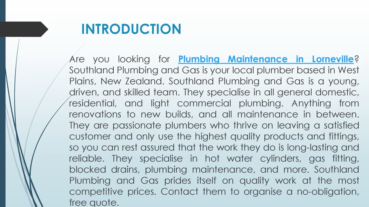 Are you looking for Plumbing Maintenance in Lorneville?