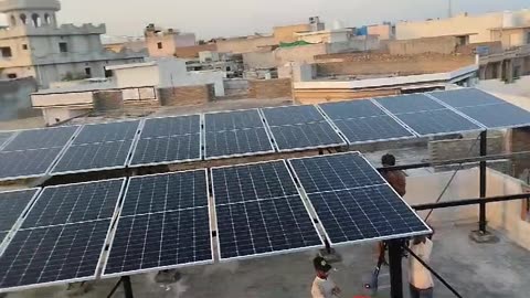 Solar Panel plates Installation