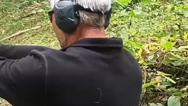 Father in Law taking his first shots ever with a pistol! #czp10c #pewpew #shorts #shortsvideo #trend
