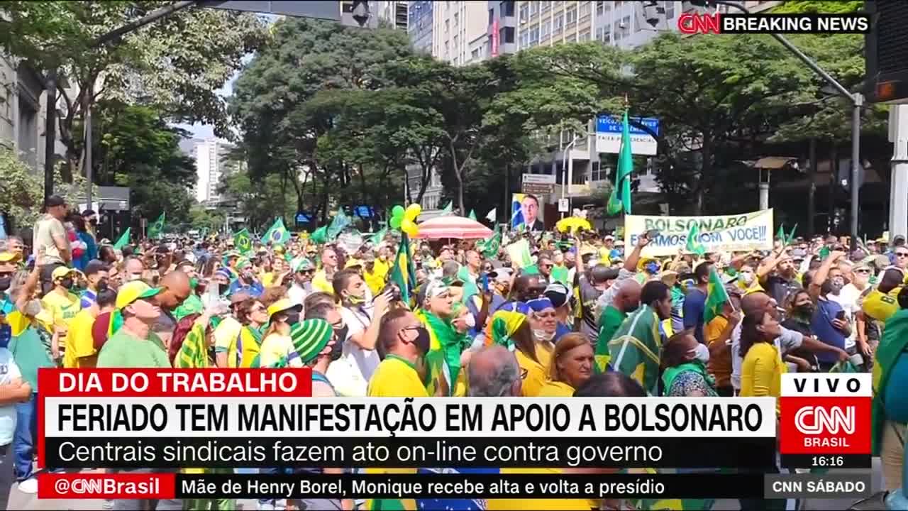 MANIFESTATIONS ACROSS BRAZIL IN SUPPORT OF PRESIDENT BOLSONARO