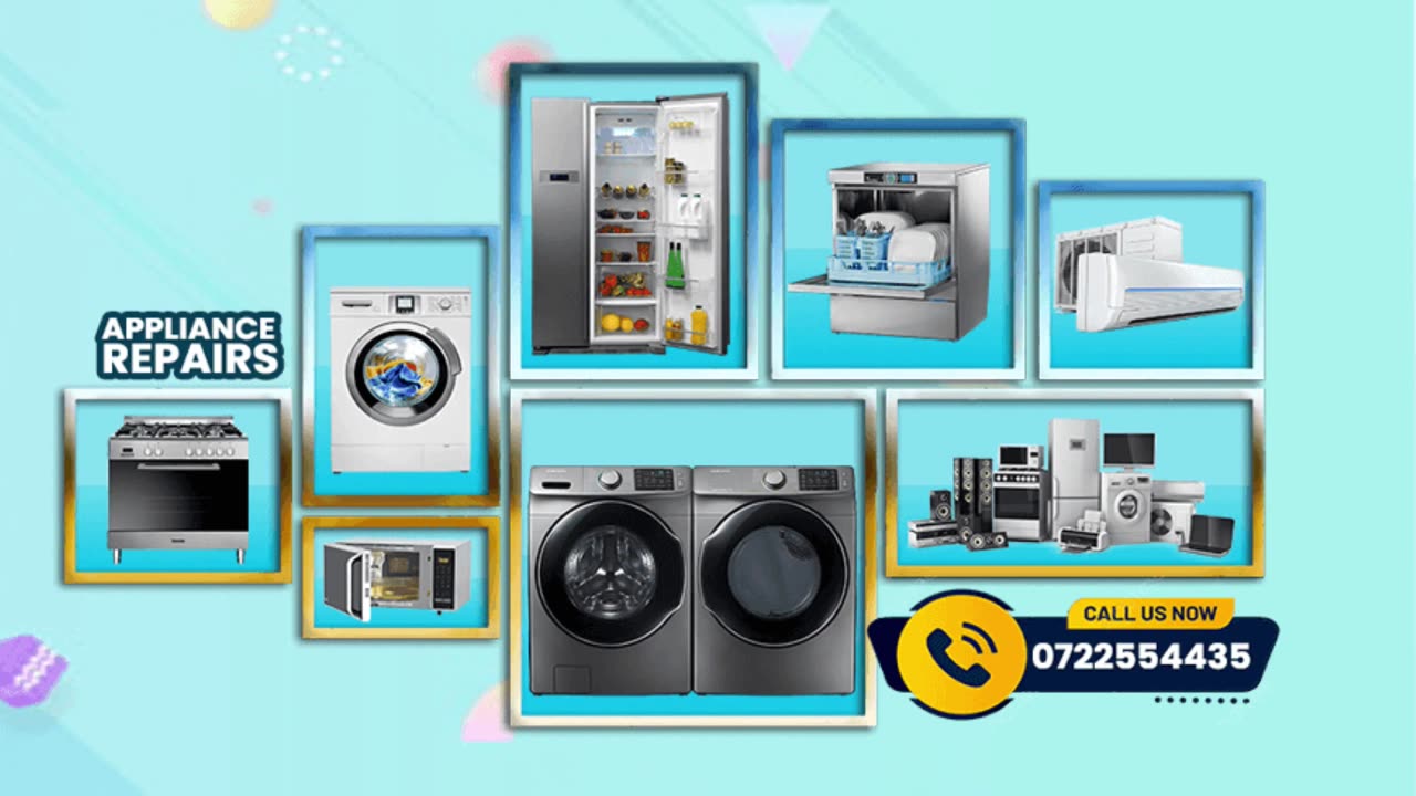 Appliance Repair in Nairobi › Washing Machine Repair, Fridge, Cooker, Oven TV