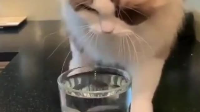 So happy to drink water!