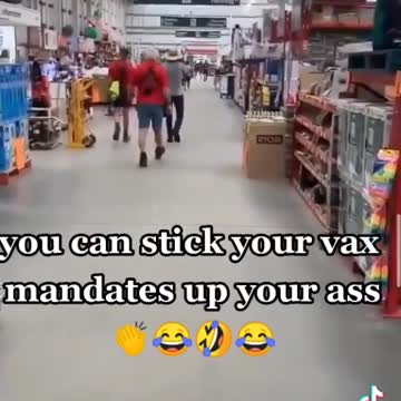 "You can stick your vax mandates up your @ss"
