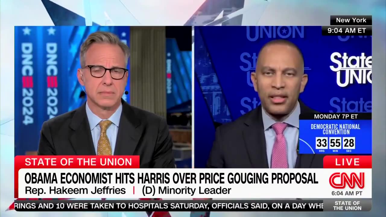 Hakeem Jeffries ENDORSES Kamala’s Price Control Plan 🔴💸📜
