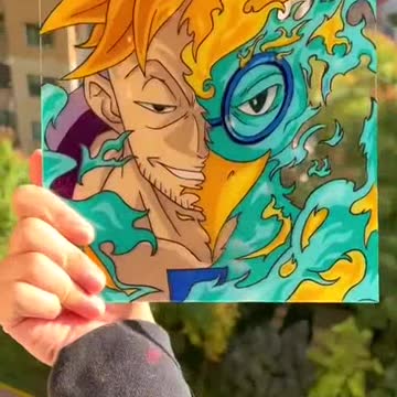 Unique with 2-sided painting