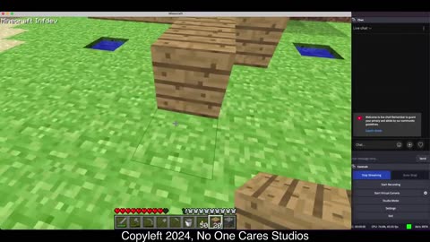 GETTING THE BALL ROLLING: Minecraft Infdev Live Part 1