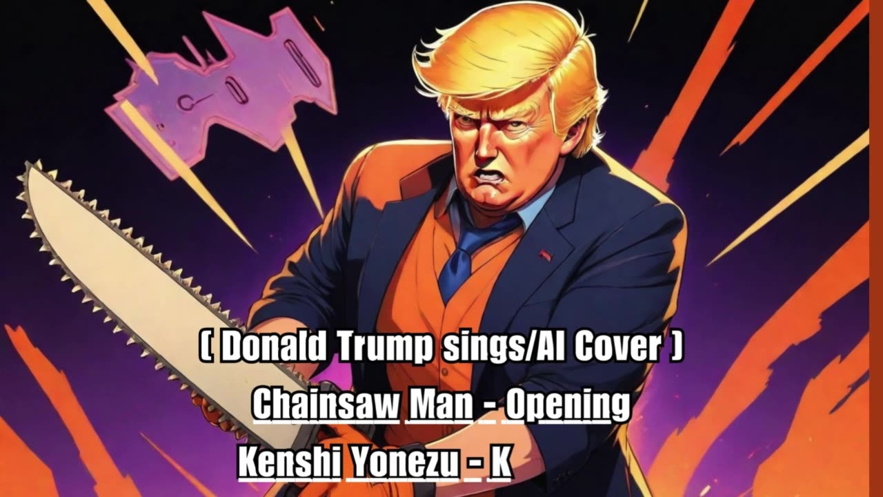 [Donald Trump sings/AI Cover] Chainsaw Man Opening Kenshi Yonezu 米津玄師 - KICK BACK