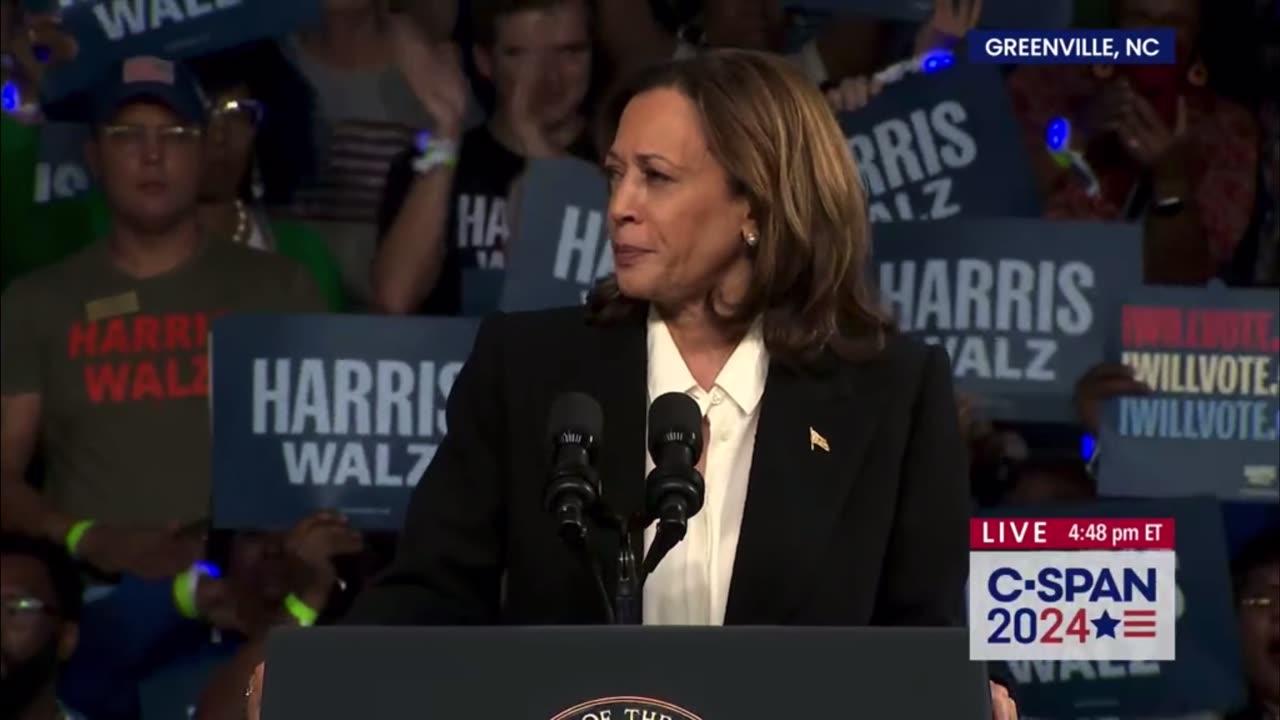 Kamala Harris Claims Trump’s Staff Wants Him “To Hide Away”