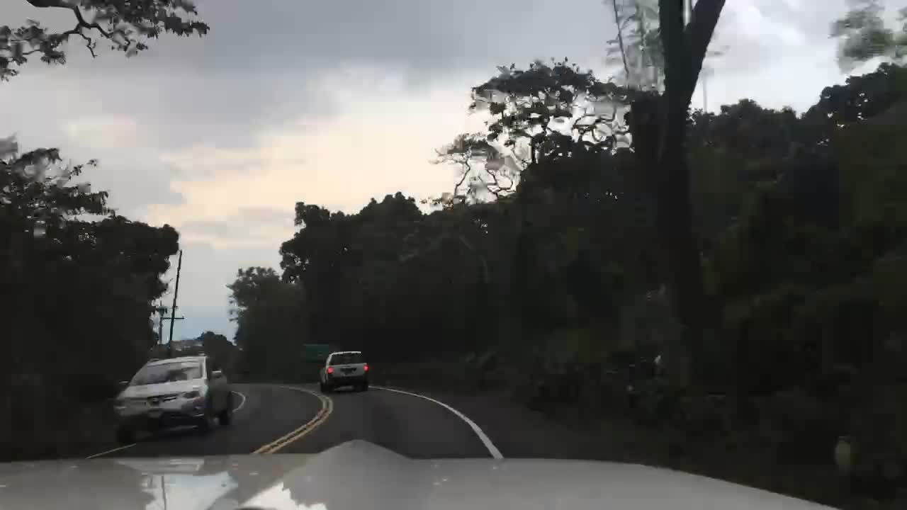 (Time lapse) Driving Captain Cook in Kona