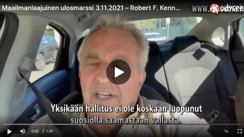 Robert F. Kennedy Jr. kutsuu tällä videolla