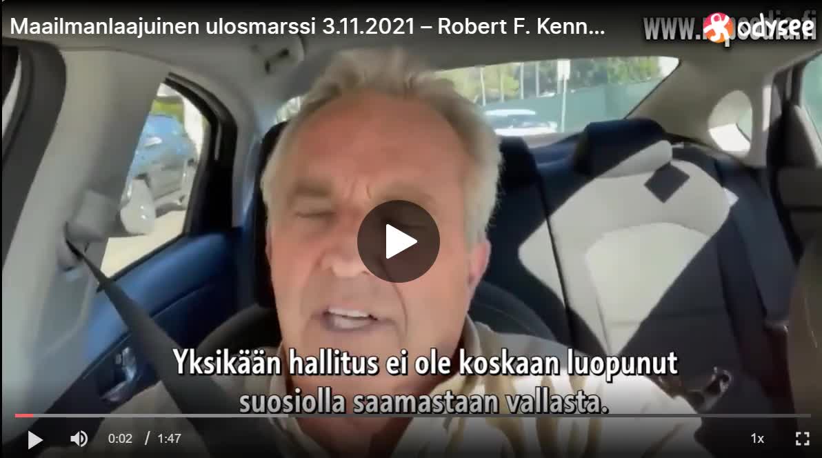 Robert F. Kennedy Jr. kutsuu tällä videolla