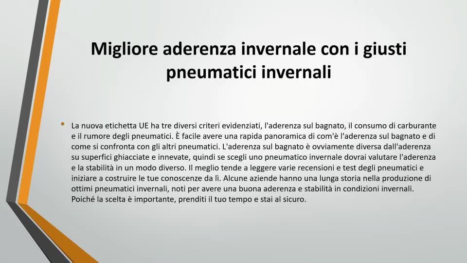 Migliore aderenza invernale con i giusti pneumatici invernal