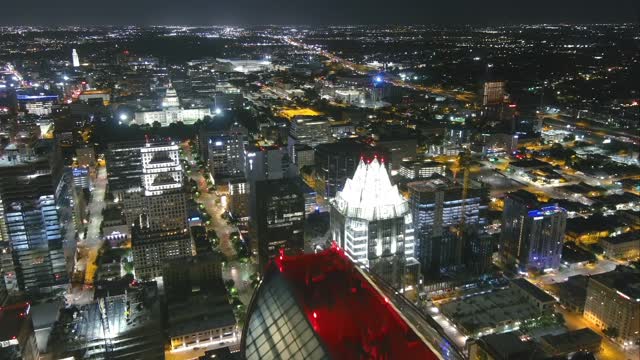 Autel evo 2 pro drone- night flight over Austin TX USA