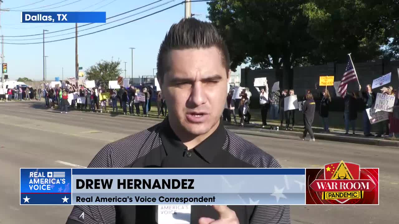 Hundreds Of Southwest Airlines Employees Protest Against Vaccine Mandates Outside Love Field