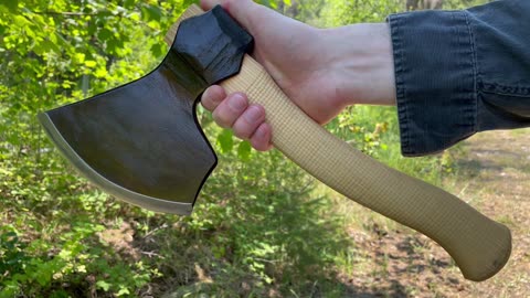 S. Djarv Viking Axe Large 3.3lb! Close up by www.bushcraftcanada.com
