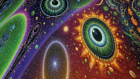 DMT POV 4k: Endless Psytrance Trippy Visuals In An Alternate Reality