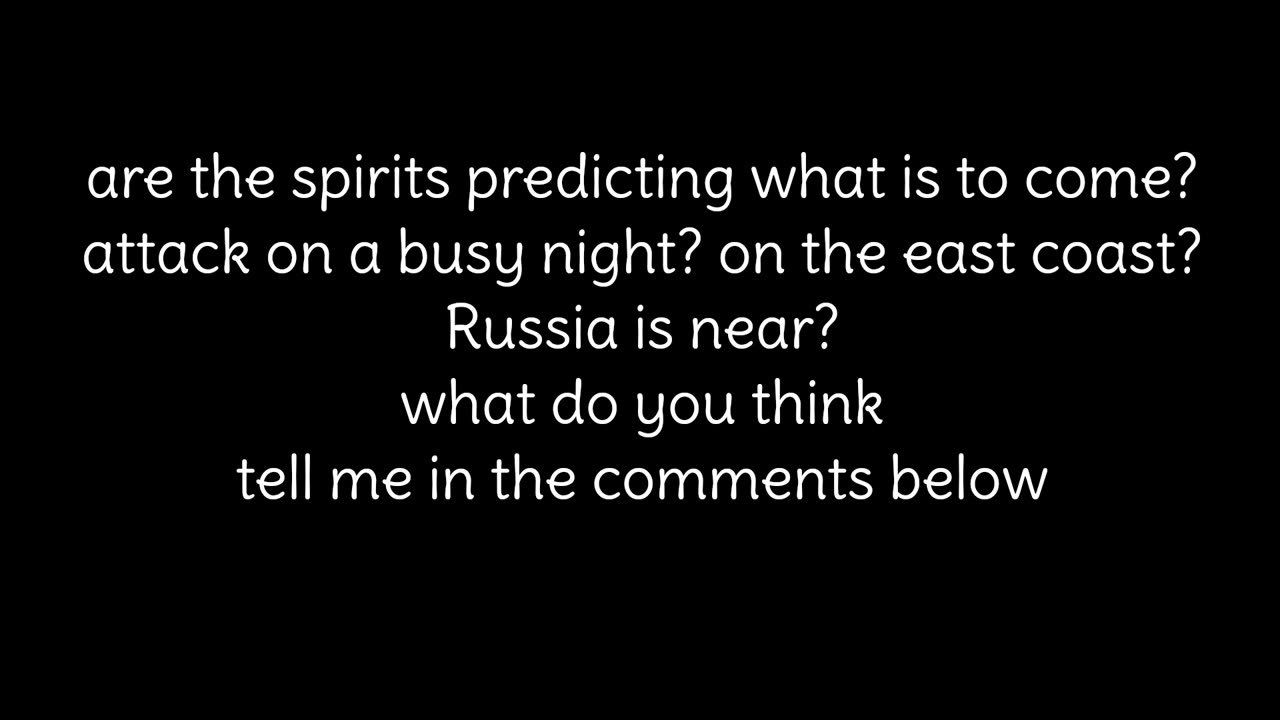 Spirits predict ww3