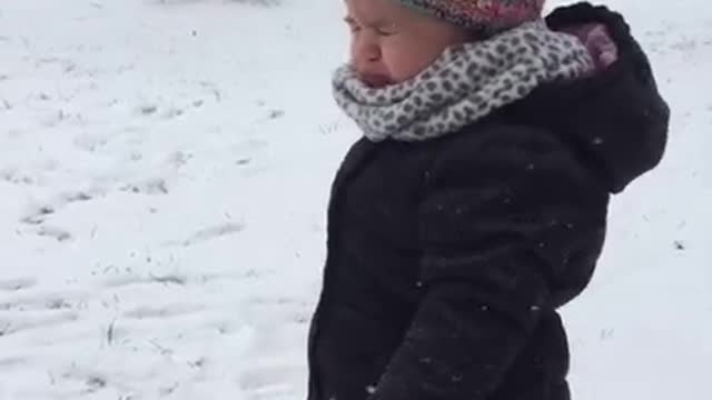 Some kids like the snow... some kids don't...