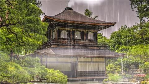 1 Hour 🎶 Rain Sounds with 🎶 Tibetan Singing Bowls 🎶 Chirping Birds 🎶 Music for Meditation and Sleep