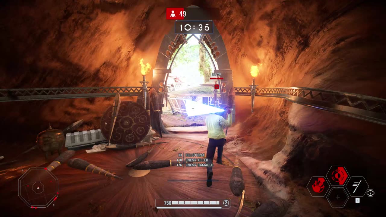 Star Wars Battlefront II 2017: Arcade Onslaught Luke Skywalker Kashyyyk Gameplay