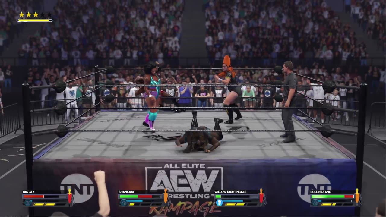 Womens 4-Way Match - WWE 2K24 - Nia VS Shaniqua VS Nakano VS Willow