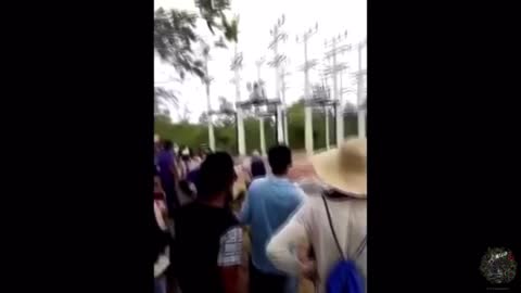 brazilians in brazil find haarp antennae array and knock it down destroying iy