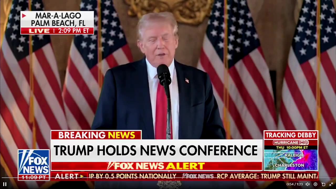 TRUMP: "Chúng ta có một người chưa nhận được một phiếu bầu nào cho chức tổng thống.."