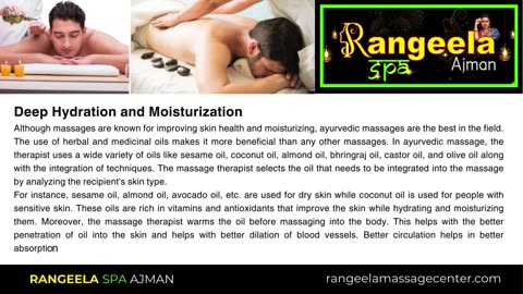 Rangeela |The Best Sharjah Massage Center| 99 AED