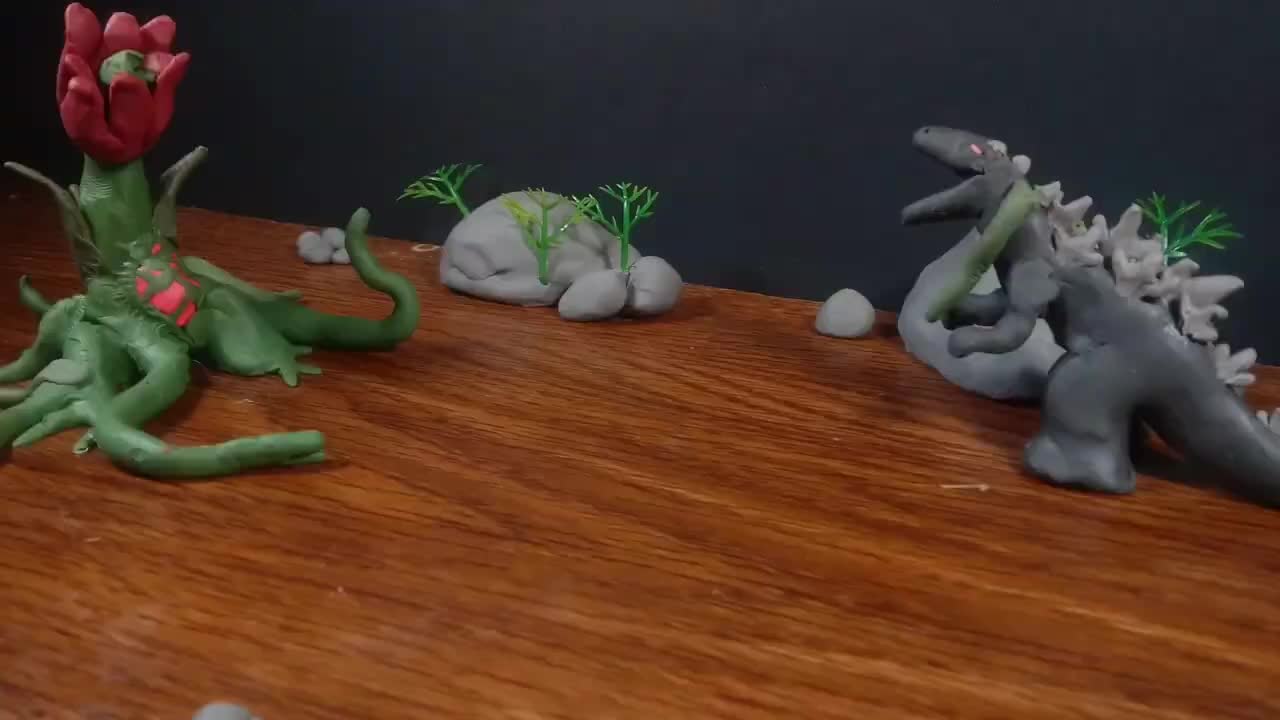 Awesome Claymation - Godzilla vs Biollante