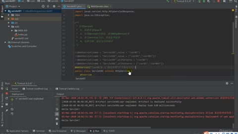 Server settings and WebServlet annotations