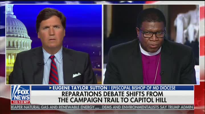 Tucker Carlson, Bishop Eugene Taylor Sutton