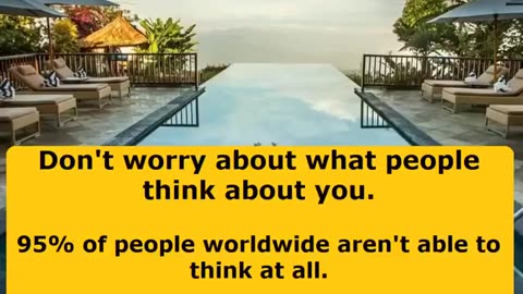 Don't worry about what people think about you. Business. Quotes. Marketing.