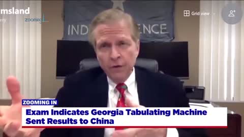 Georgia tabulating machine results sent to China?